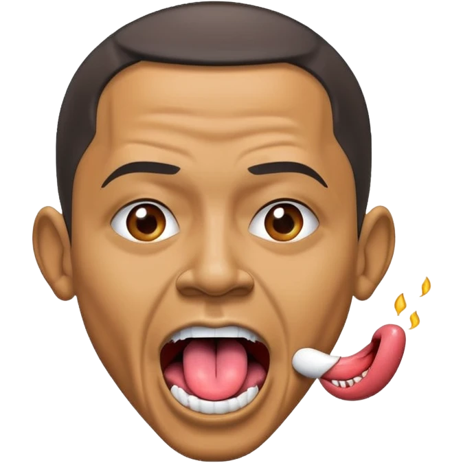 Obama hitting the freak tongue emoji
