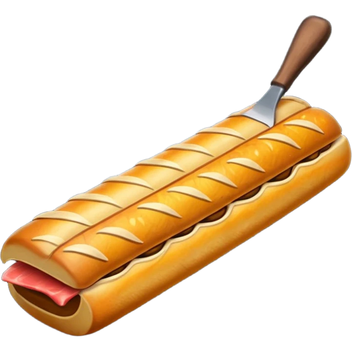 Haz una barra de fuet  emoji
