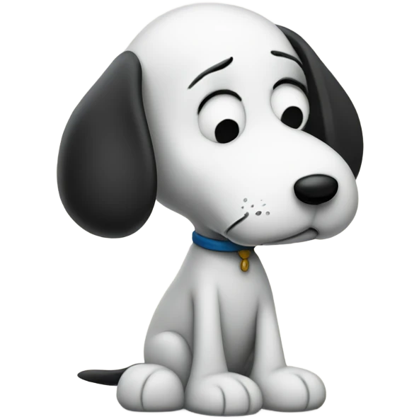 sad snoopy emoji