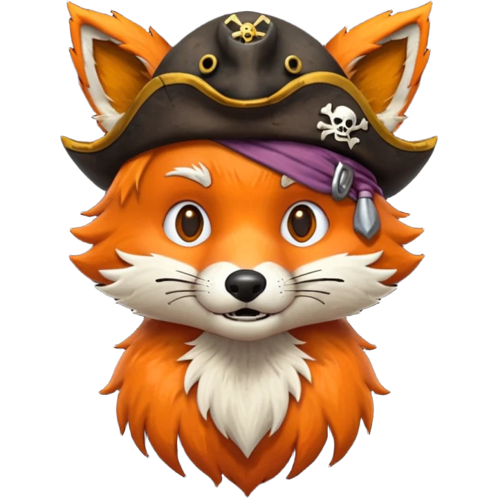 Foxy (from FNaF) animatronic  emoji