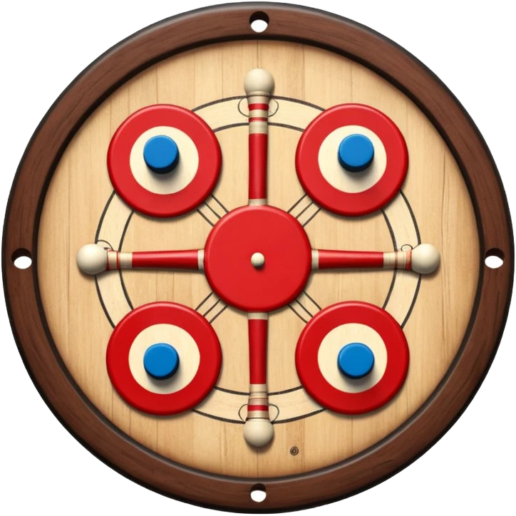 Please create carrom board game emoji in square format emoji