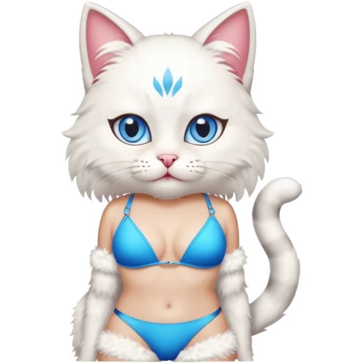 Cat in a sexy bikini  emoji