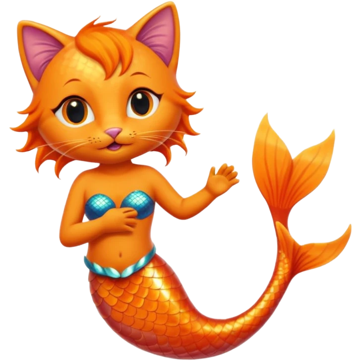 cat mermaid emoji