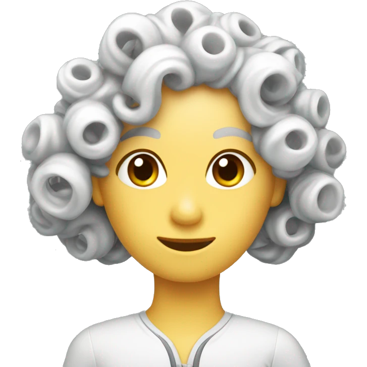 one plastic curler emoji