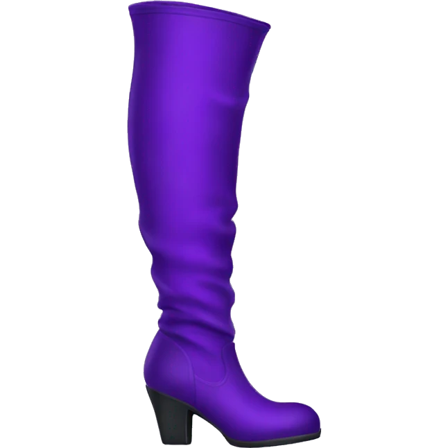 Purple thigh boots emoji
