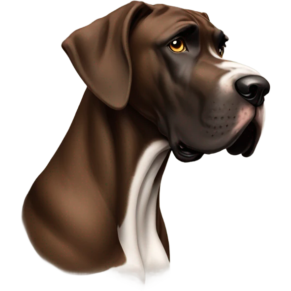 Brown Great Dane emoji