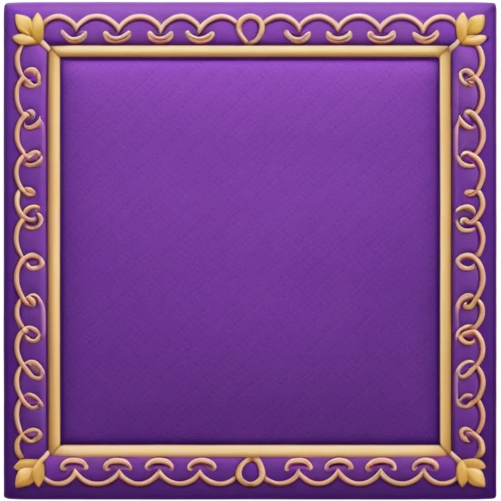 traditional patterned purple carpet emoji