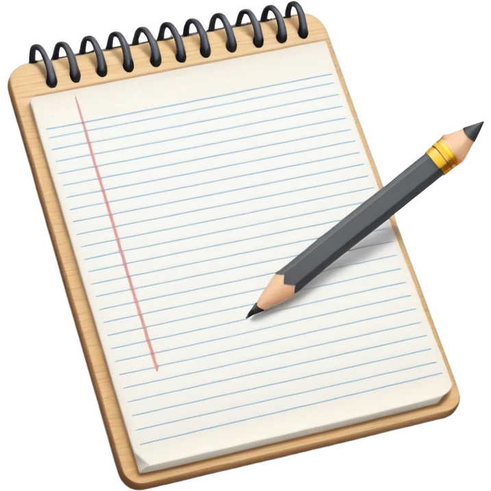 pad and pencil emoji