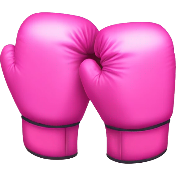 Pink boxe gloves emoji