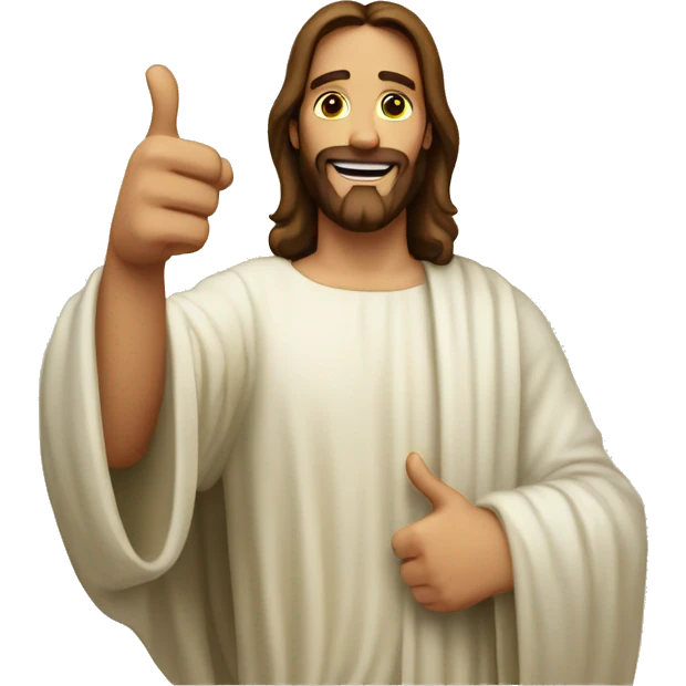 Jesus Christ Thumb up emoji