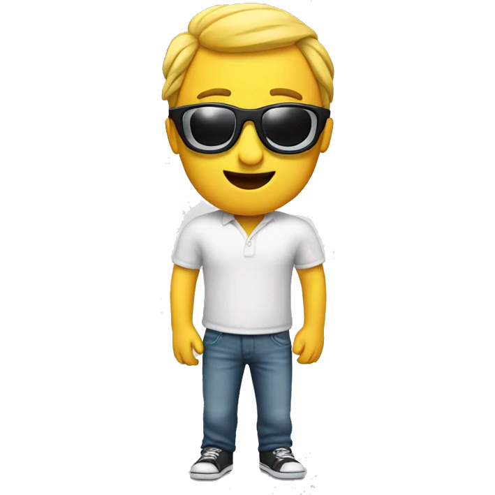 emoji with 3d movie. glasses emoji