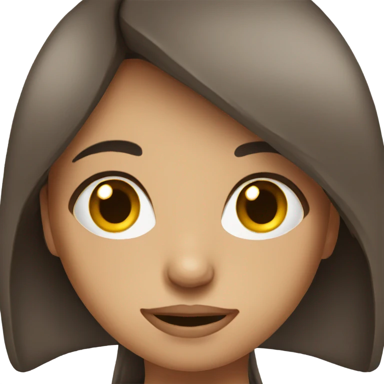 Emotional brunette girl emoji