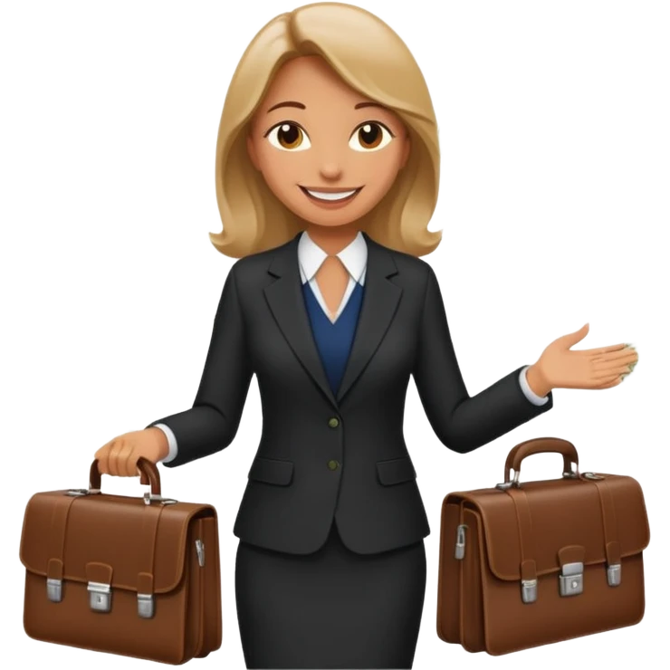 Девушка получает много денег и заключает выгодное сотрудничество. Она жмет руку коллегам разным и вокруг мешки денег  emoji