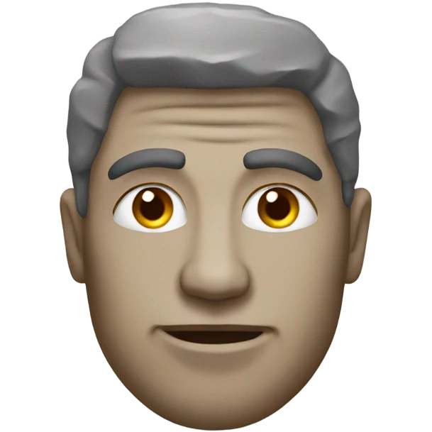 Man made out of stone emoji
