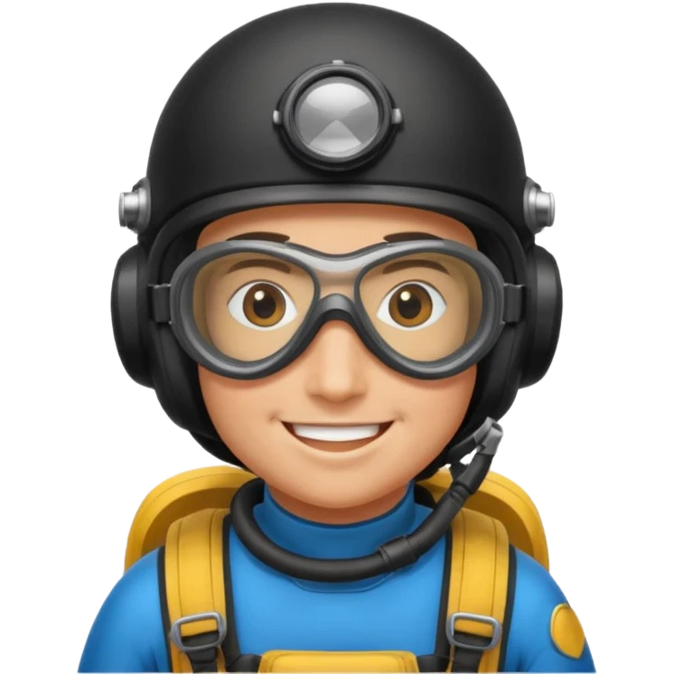 parachute diver emoji