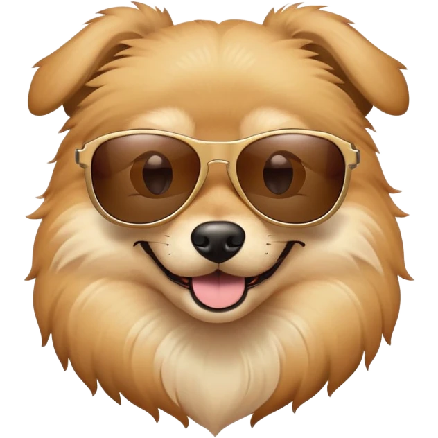 Dog in sunglasses emoji