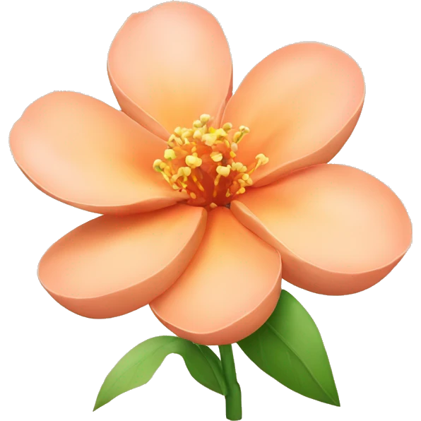 Peach flower emoji