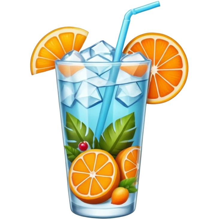 Emoji de una cóctel de frutas emoji