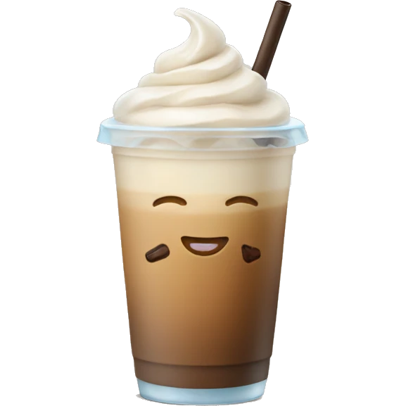 Iced latte emoji