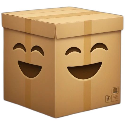 box with smile emoji