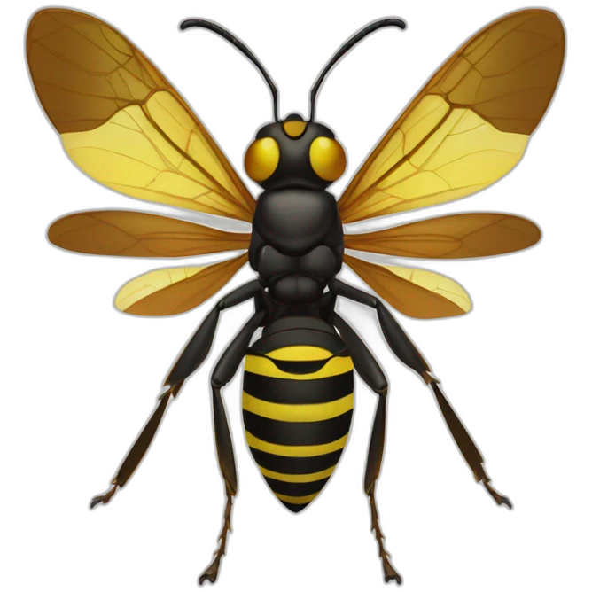 paper wasp (Polistes dominula) angry emoji