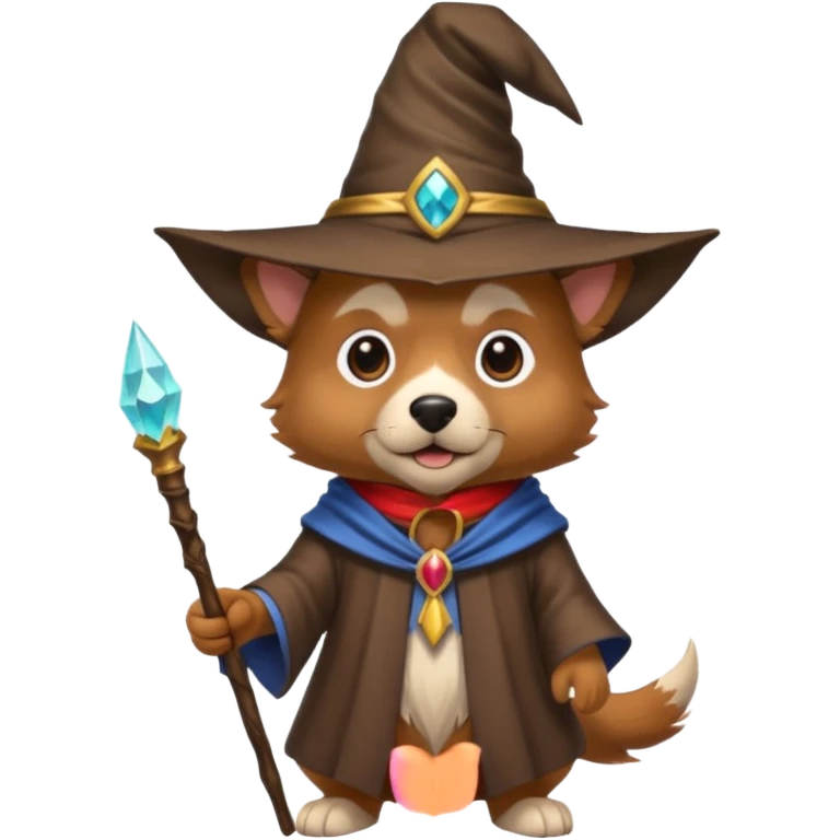 Dog wizard emoji