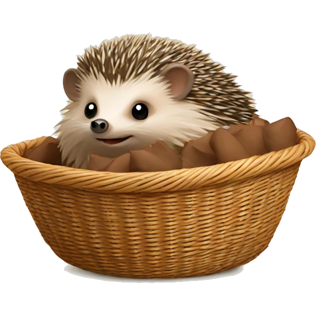 hedgehog in a basket emoji