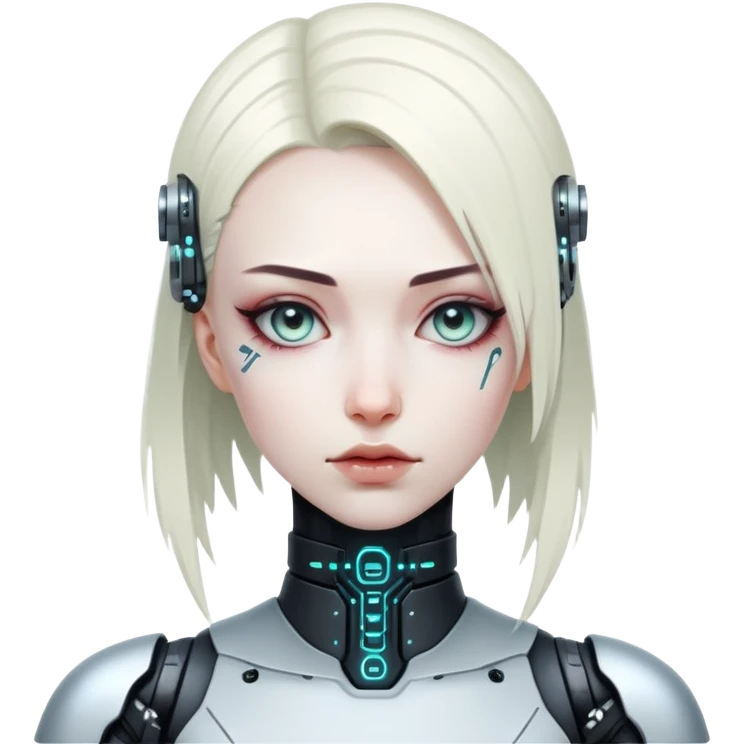 Cyberpunk girl emoji