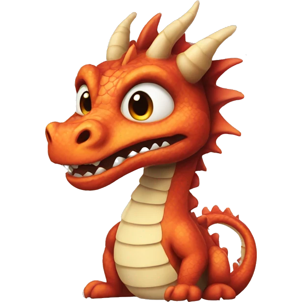 Dragon with stripes emoji