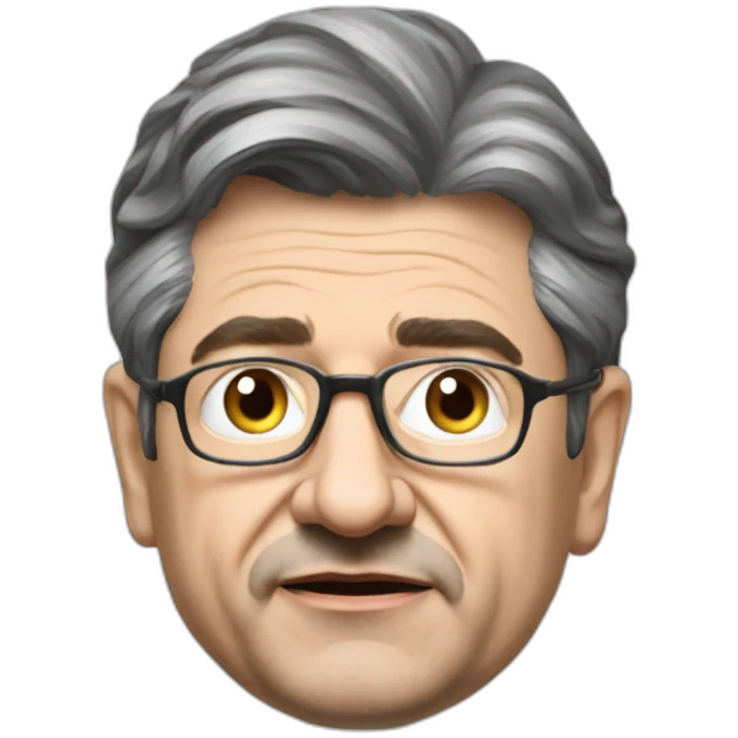 Mélenchon as a communist leader emoji