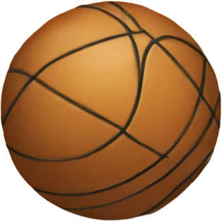 a draw of a ball in the floor  emoji