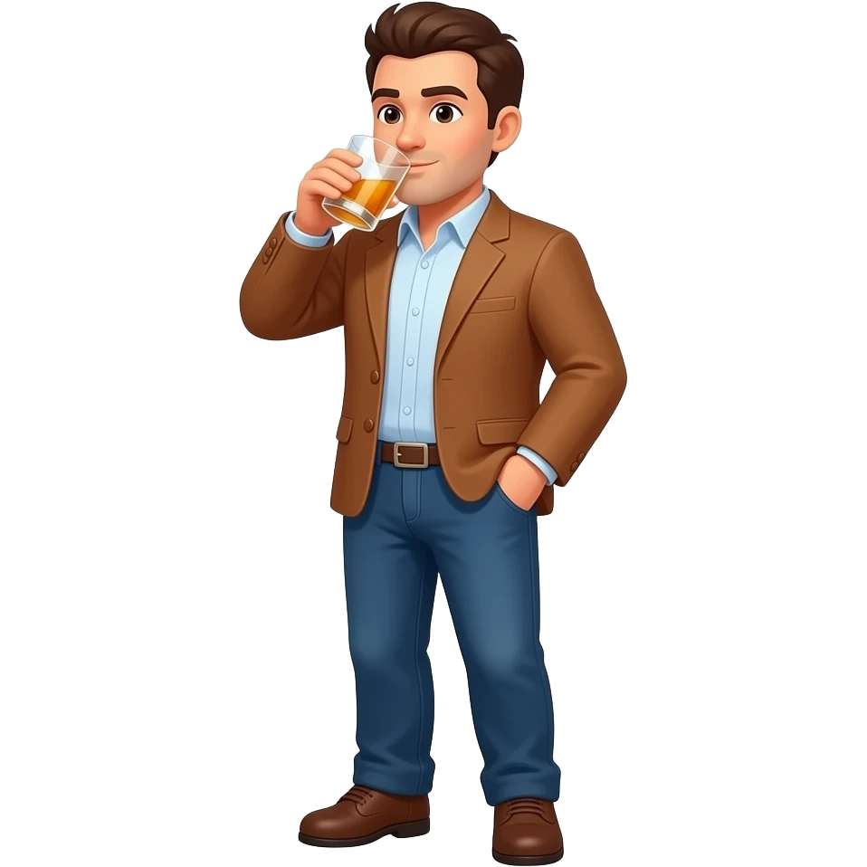 drinking whiskey emoji