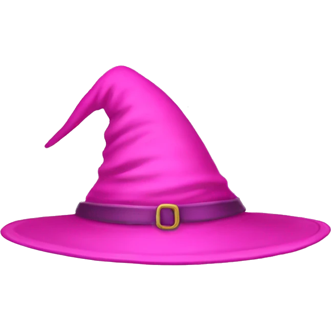 pink witch hat emoji
