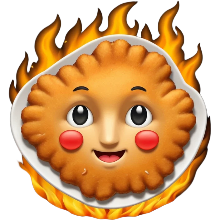 Black schnitzel emoji