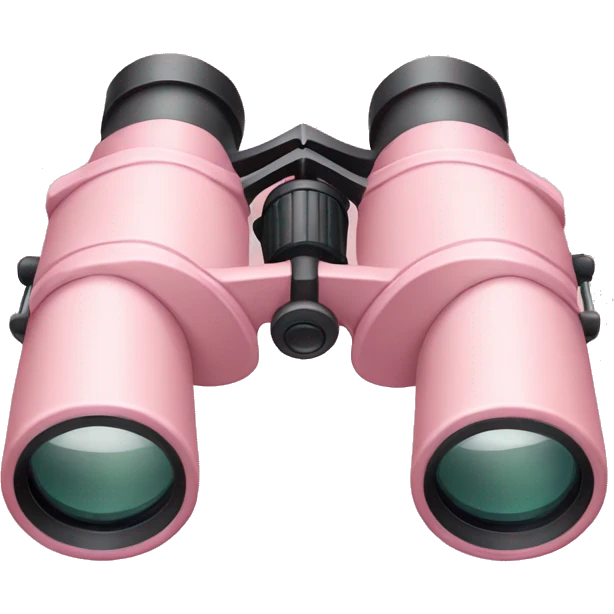Light pink binoculars facing to the side  emoji
