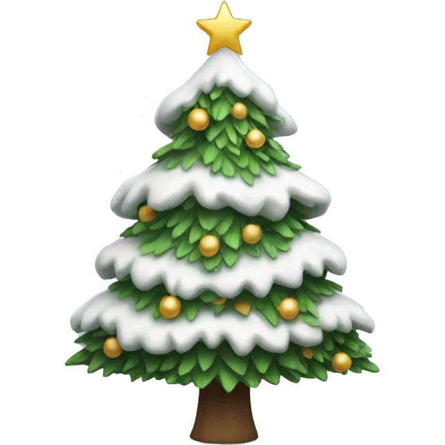 White Christmas tree  emoji