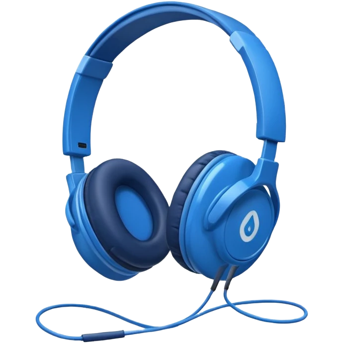 blue headphones emoji