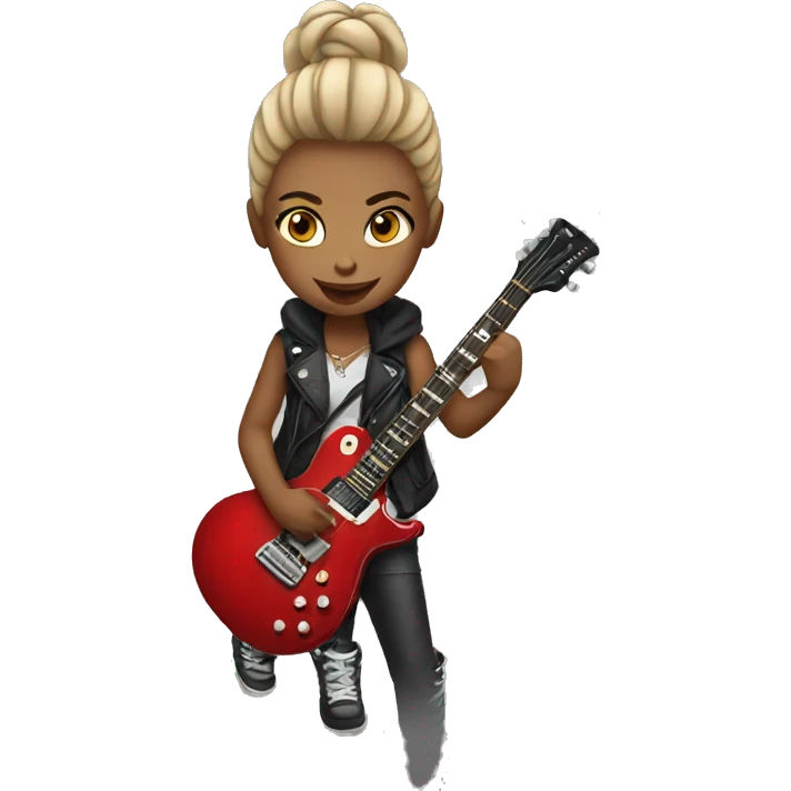 Rocker girl emoji
