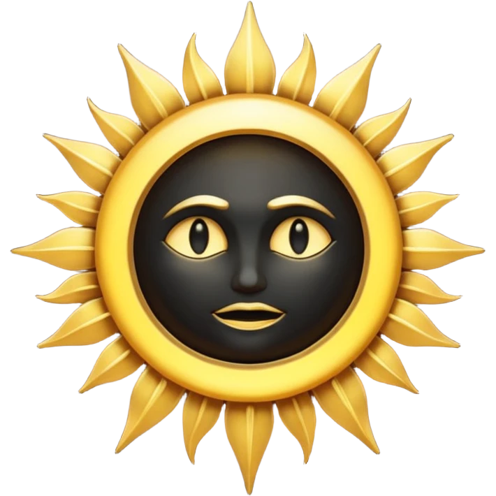 Gothic sun emoji