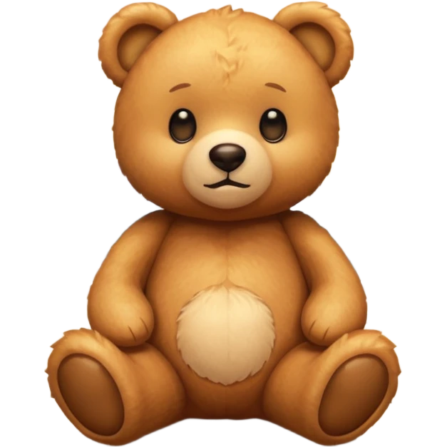 Teddy bear watching sunset emoji