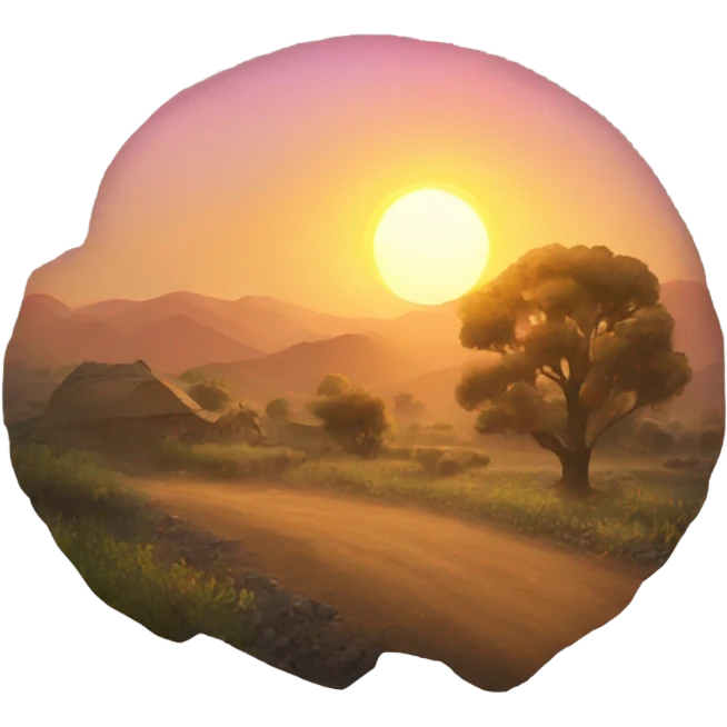 Country sun rise emoji