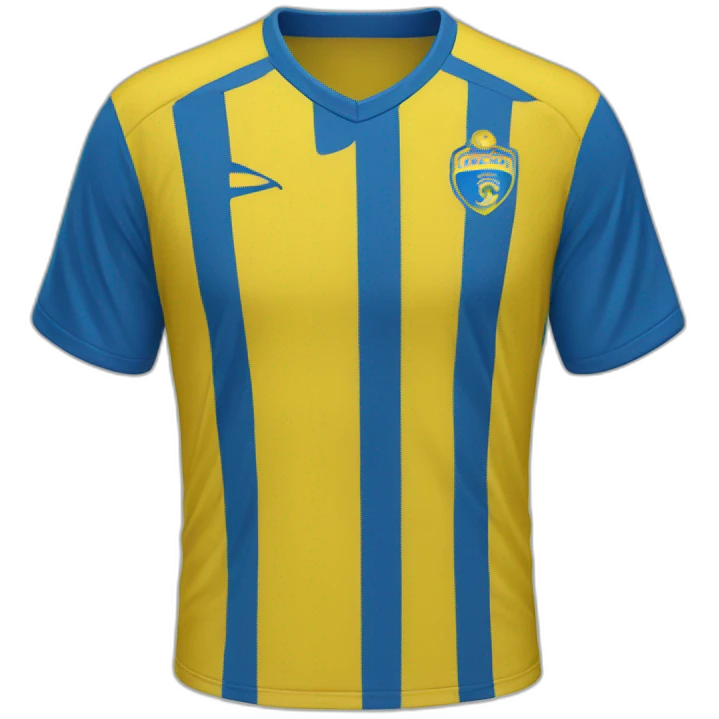 yellow and blue soccer shirt emoji