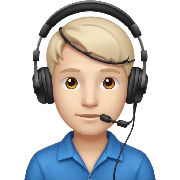 streamer wearing headphones emoji
