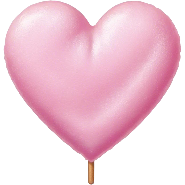 Glittery cotton candy heart emoji
