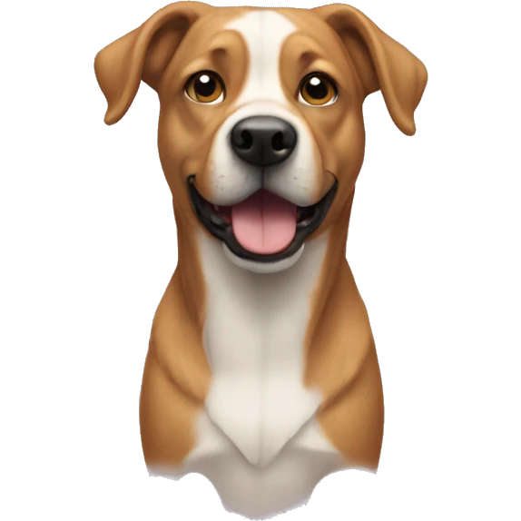 realistic dog in nature emoji