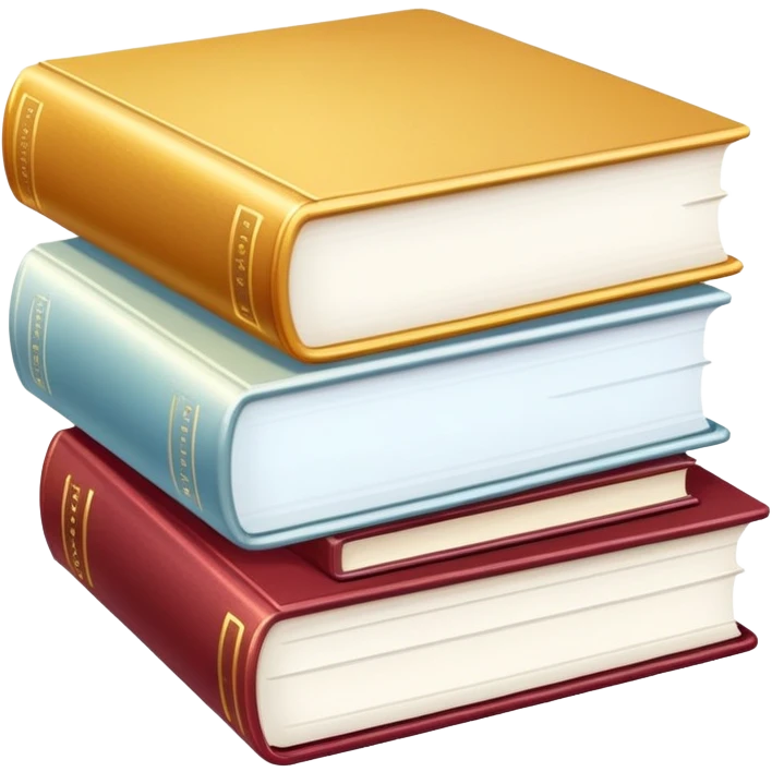3 stacked books clean and sparkling emoji