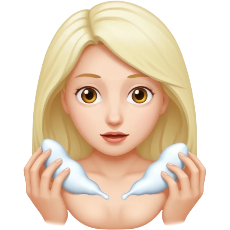 Cum coming out of a woman’s vagina emoji