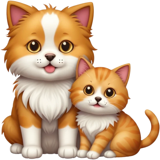 Cat dog emoji