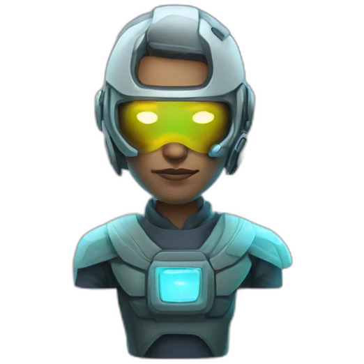 Sci-fi hologram emoji