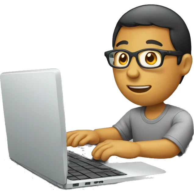 A person using a laptop emoji